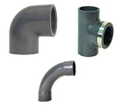 Coudes, tés, courbes PVC U GF