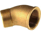 Coude 45° raccord bronze